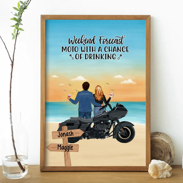 That's What I Do I Ride I Drink and I Know Things - Personalized Poster, Gifts for Motorcycle Lovers, Bikers