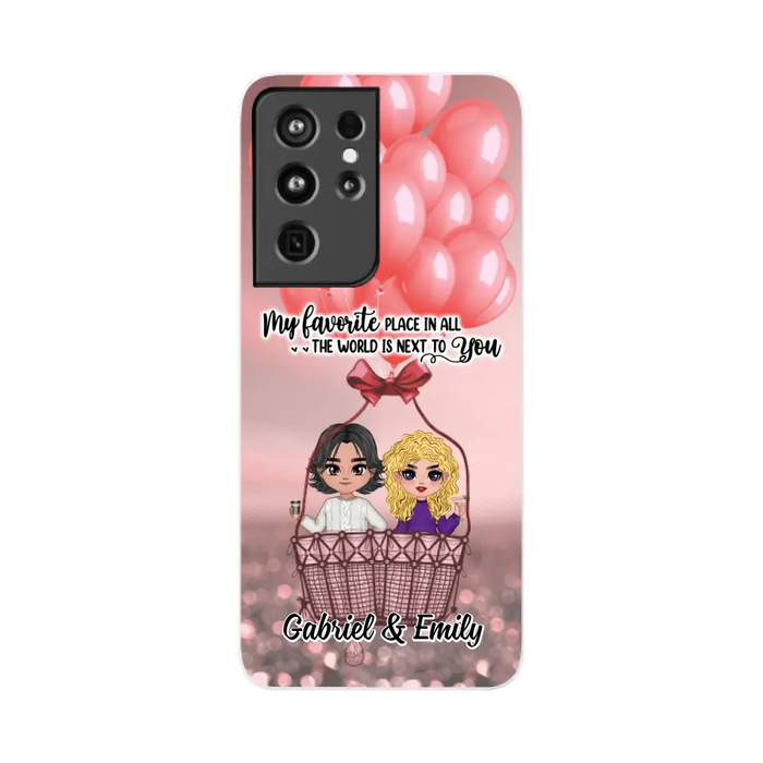 My Favorite Place In All The World - Personalized Phone Case For Couples, Him, Her, Valentine's Day