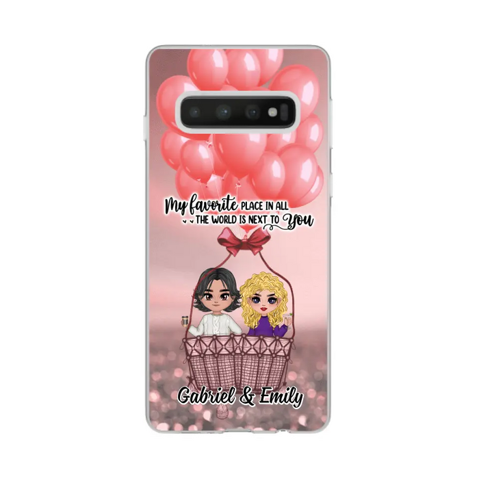 My Favorite Place In All The World - Personalized Phone Case For Couples, Him, Her, Valentine's Day