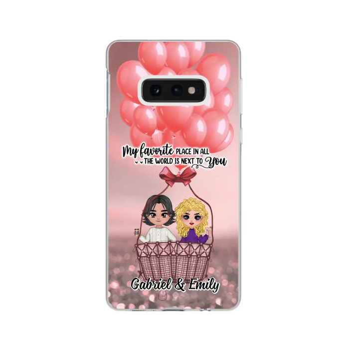 My Favorite Place In All The World - Personalized Phone Case For Couples, Him, Her, Valentine's Day