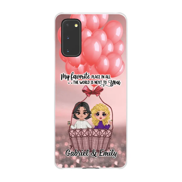 My Favorite Place In All The World - Personalized Phone Case For Couples, Him, Her, Valentine's Day