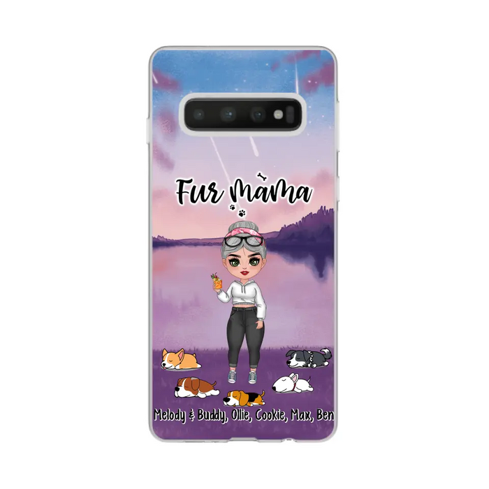 Fur Mama - Personalized Gifts for Custom Dog Phone Case for Dog Mom, Dog Lovers