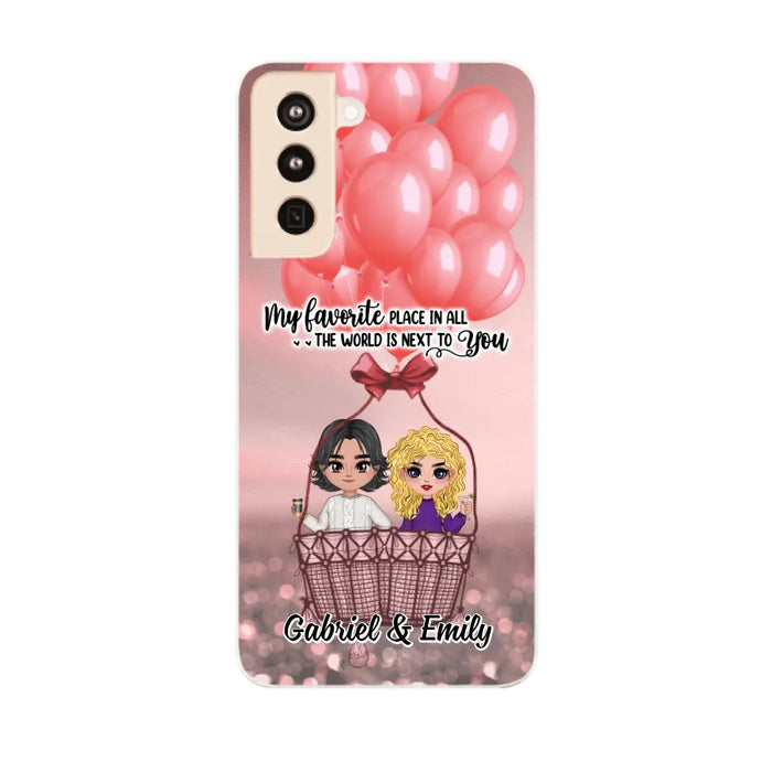 My Favorite Place In All The World - Personalized Phone Case For Couples, Him, Her, Valentine's Day