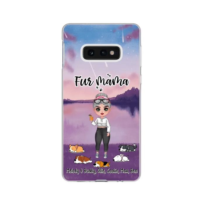 Fur Mama - Personalized Gifts for Custom Dog Phone Case for Dog Mom, Dog Lovers