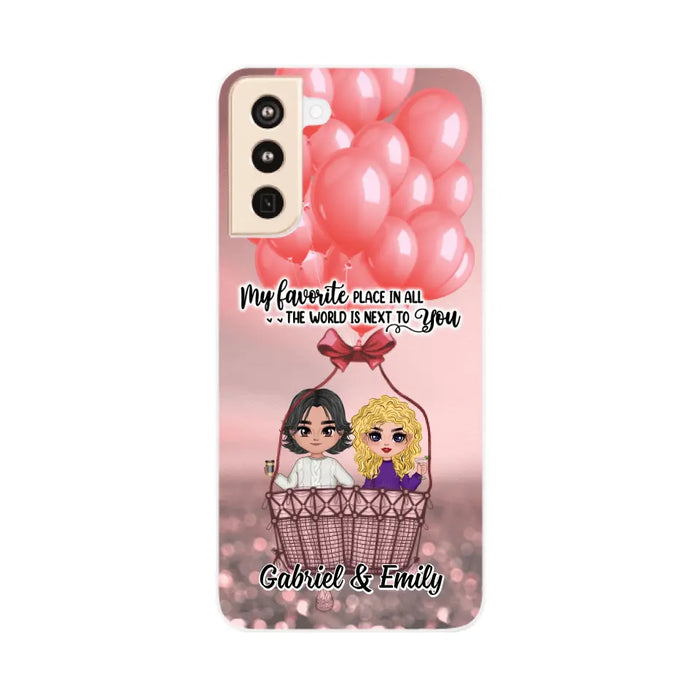 My Favorite Place In All The World - Personalized Phone Case For Couples, Him, Her, Valentine's Day