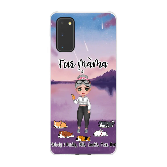 Fur Mama - Personalized Gifts for Custom Dog Phone Case for Dog Mom, Dog Lovers