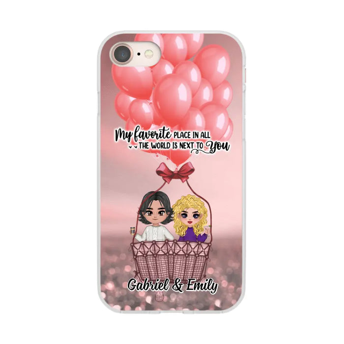 My Favorite Place In All The World - Personalized Phone Case For Couples, Him, Her, Valentine's Day