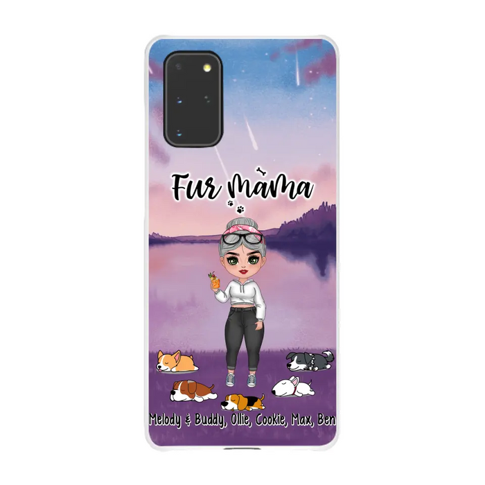 Fur Mama - Personalized Gifts for Custom Dog Phone Case for Dog Mom, Dog Lovers