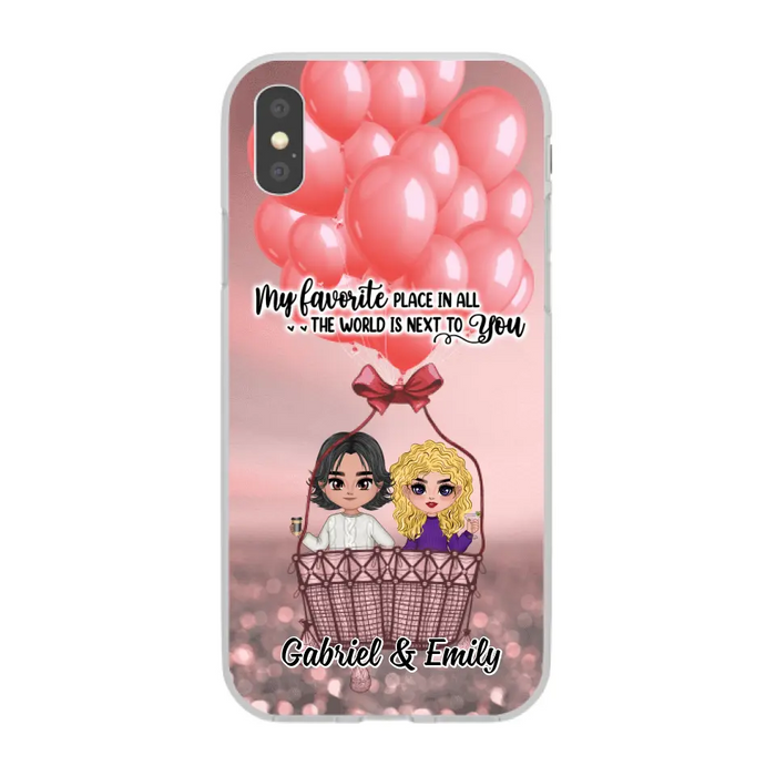 My Favorite Place In All The World - Personalized Phone Case For Couples, Him, Her, Valentine's Day