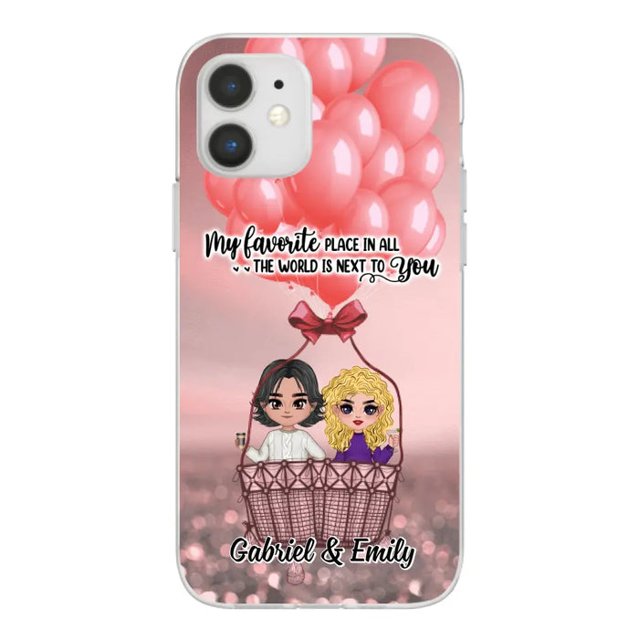 My Favorite Place In All The World - Personalized Phone Case For Couples, Him, Her, Valentine's Day