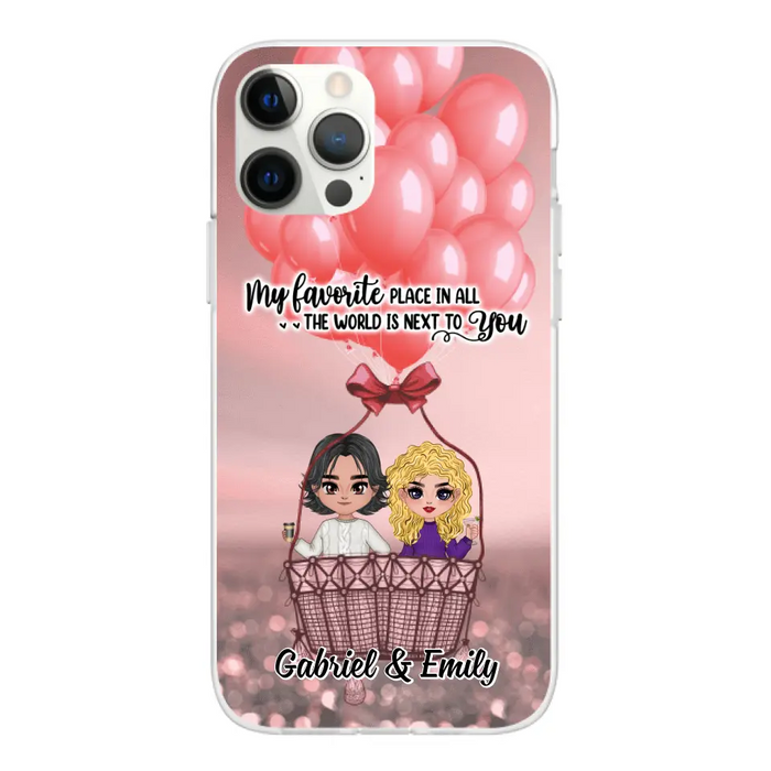 My Favorite Place In All The World - Personalized Phone Case For Couples, Him, Her, Valentine's Day