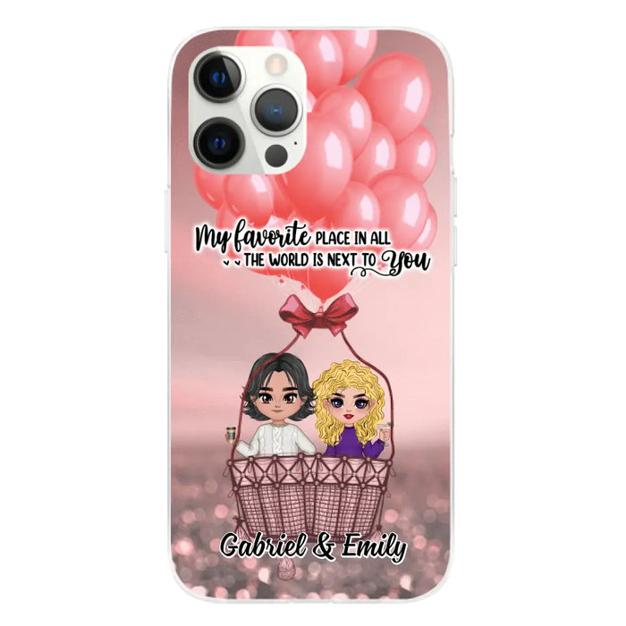 My Favorite Place In All The World - Personalized Phone Case For Couples, Him, Her, Valentine's Day