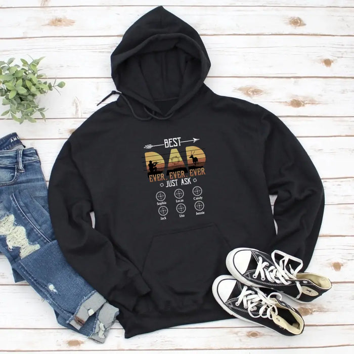 Best Hunting Dad Ever - Father's Day Personalized Gifts Custom Hunting Shirt for Dad, Hunting Lovers