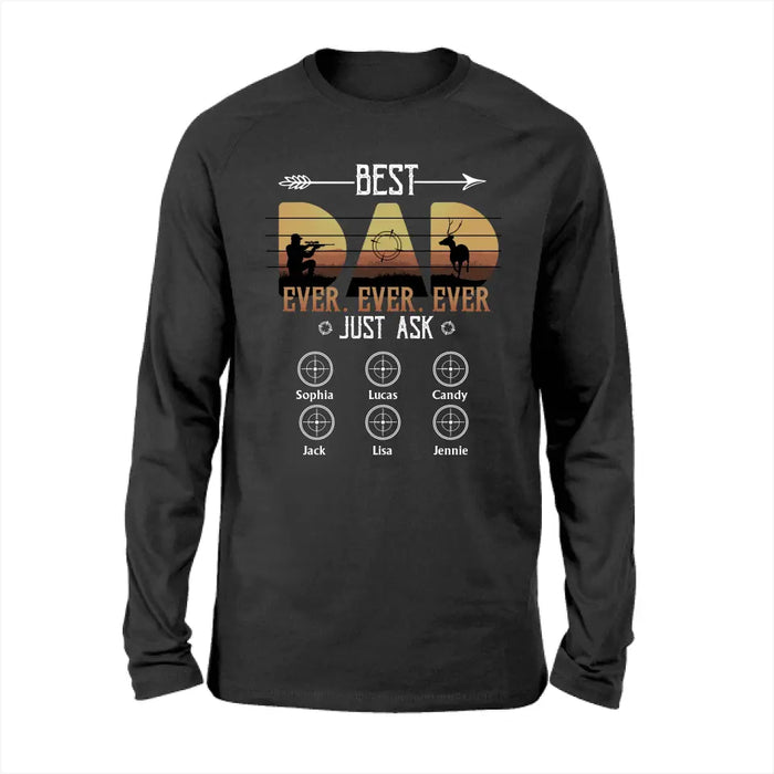 Best Hunting Dad Ever - Father's Day Personalized Gifts Custom Hunting Shirt for Dad, Hunting Lovers