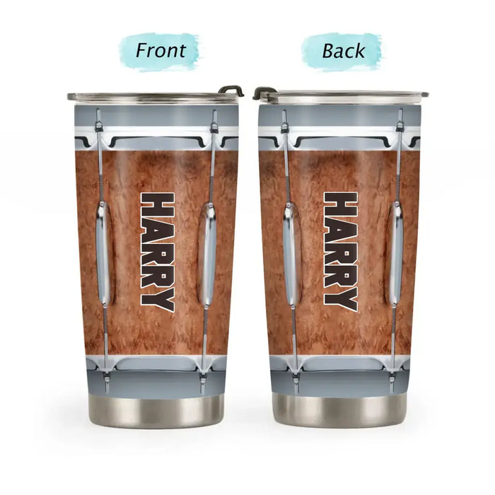 Custom Name Drum - Personalized Gifts Tumbler For Drummer