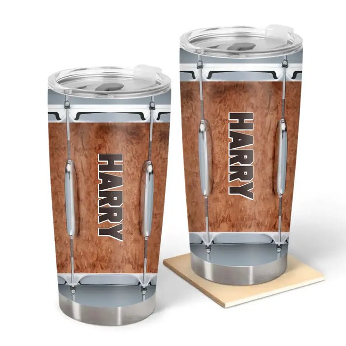 Custom Name Drum - Personalized Gifts Tumbler For Drummer