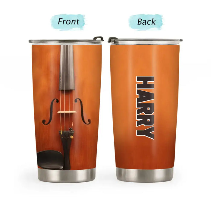 Custom Name Violin - Personalized Gifts Tumbler For Violin Players