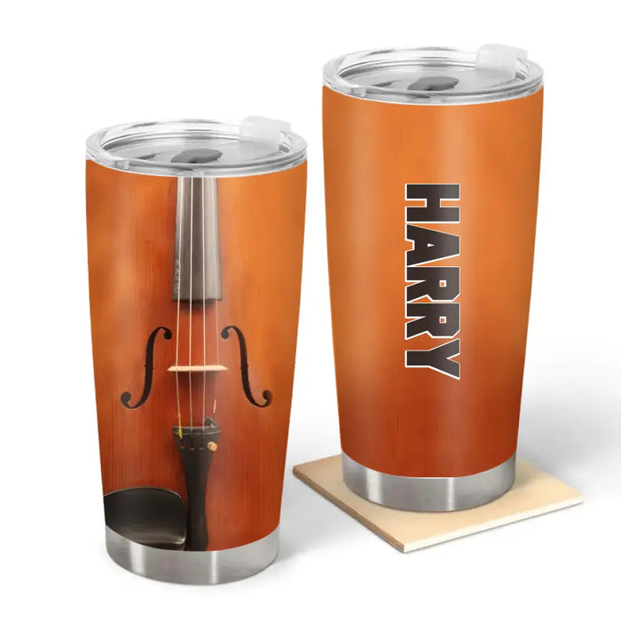 Custom Name Violin - Personalized Gifts Tumbler For Violin Players