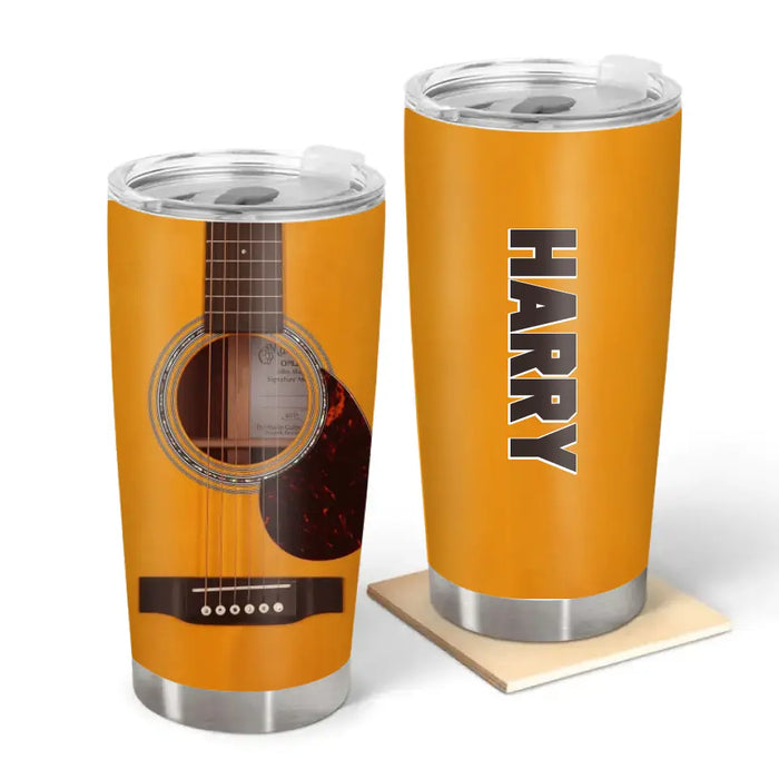 Custom Name Guitar - Personalized Gifts Custom Tumbler For Guitar Player