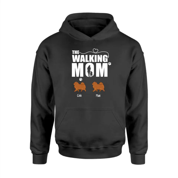 The Walking Mom - Personalized Gifts Custom Dog Shirt for Dog Mom, Dog Lovers, Mother's Day Gifts