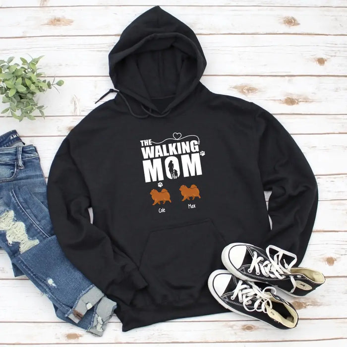 The Walking Mom - Personalized Gifts Custom Dog Shirt for Dog Mom, Dog Lovers, Mother's Day Gifts