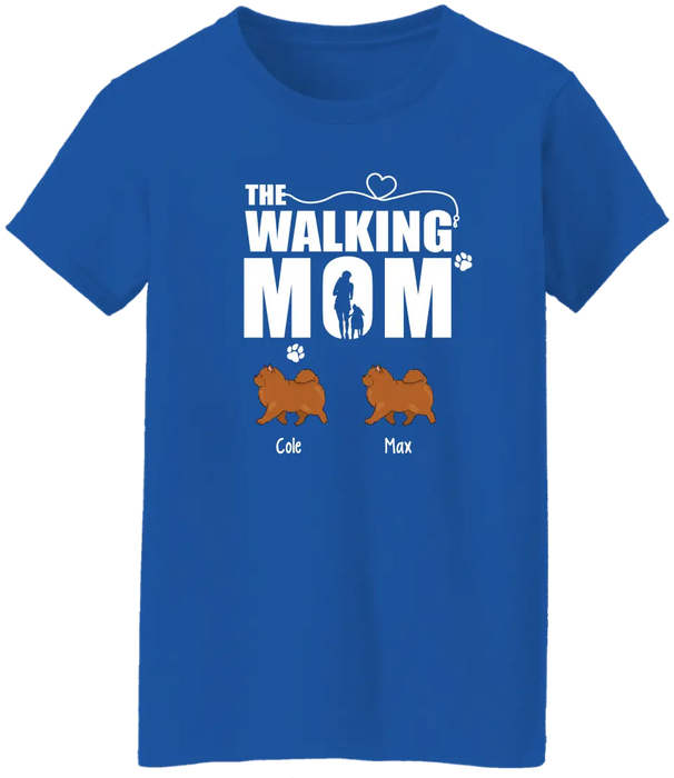 The Walking Mom - Personalized Gifts Custom Dog Shirt for Dog Mom, Dog Lovers, Mother's Day Gifts