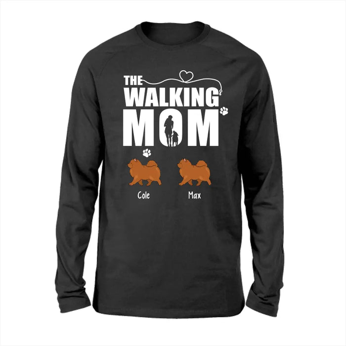 The Walking Mom - Personalized Gifts Custom Dog Shirt for Dog Mom, Dog Lovers, Mother's Day Gifts