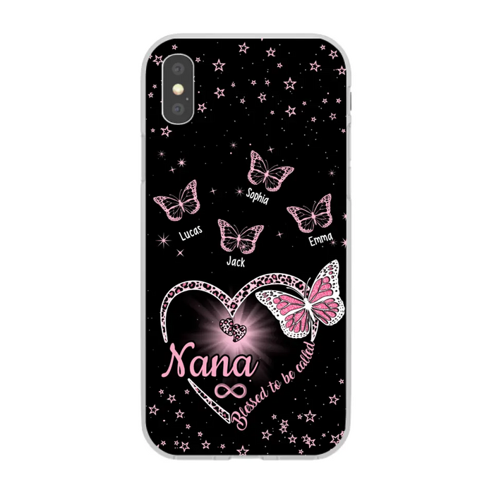 Blessed to Be Called Grandma - Personalized Gifts Custom Butterfly Phone Case for Grandma, Butterfly Lovers