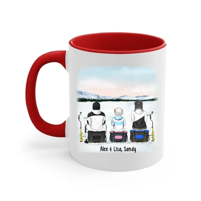 Ice Fishing Partners for Life - Personalized Gifts Custom Ice Fishing Mug for Family, Ice Fishing Lovers