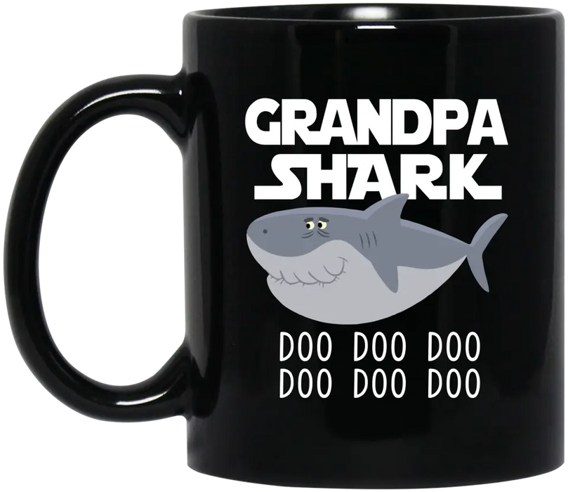 Grandpa Shark Doo Doo Doo Mug, Gift For Grandpa, Father's Day Mug