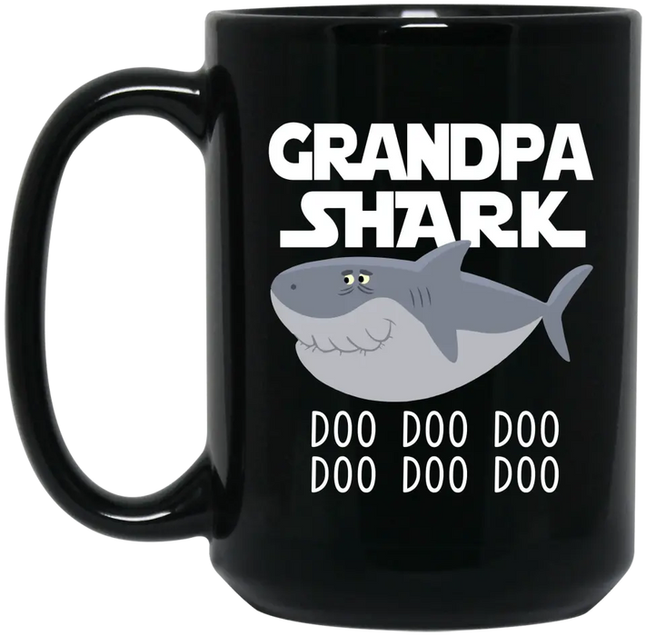 Grandpa Shark Doo Doo Doo Mug, Gift For Grandpa, Father's Day Mug