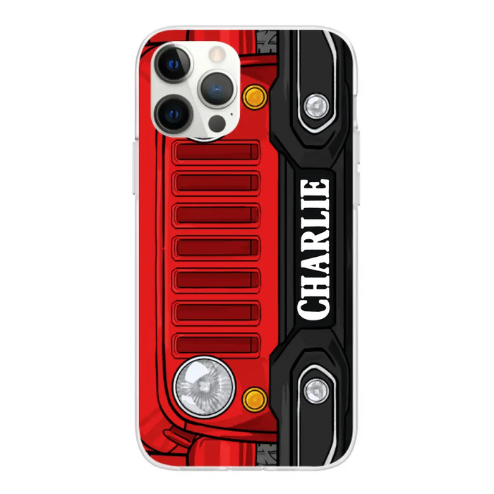 Personalized Phone Case Off-Road Car Custom Name, Gift For Car Lovers