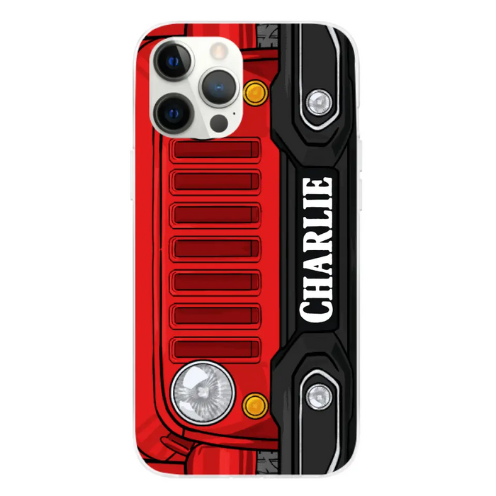 Personalized Phone Case Off-Road Car Custom Name, Gift For Car Lovers