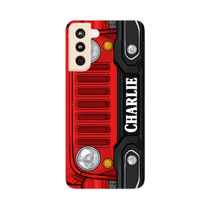 Personalized Phone Case Off-Road Car Custom Name, Gift For Car Lovers