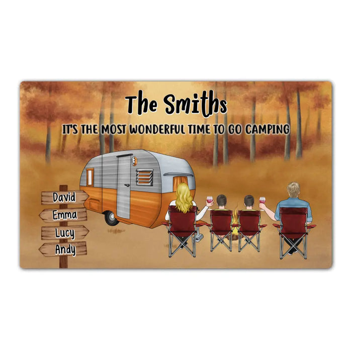 It's the Most Wonderful Time to Go Camping - Personalized Gifts Custom Camping Doormat for Family, Camping Lovers