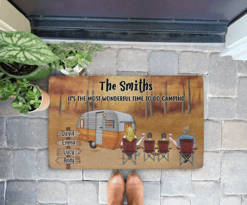 It's the Most Wonderful Time to Go Camping - Personalized Gifts Custom Camping Doormat for Family, Camping Lovers