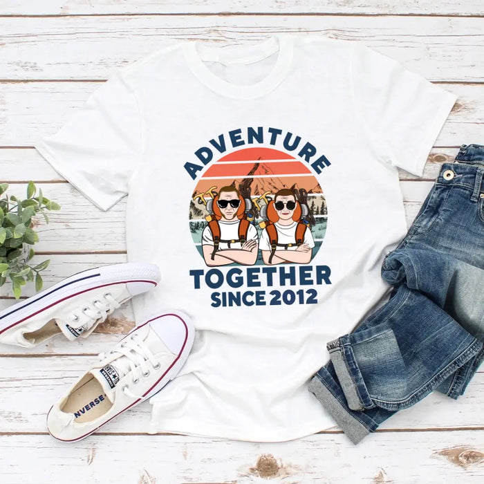 Adventure Together - Personalized Shirt For Couples, Him, Her, Hiking