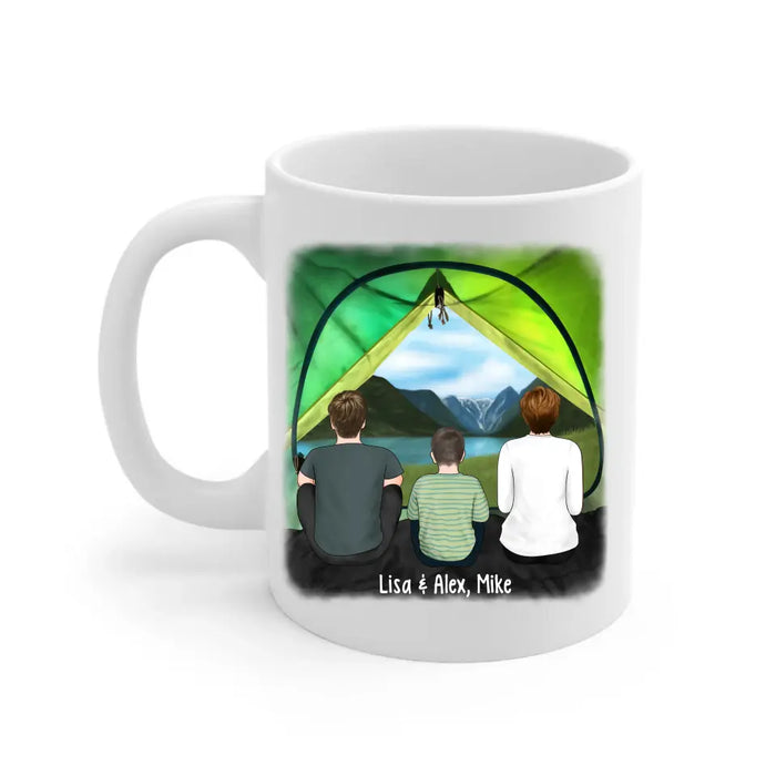 Camping Partners for Life Tent View - Personalized Gifts Custom Camping Mug for Family for Couples, Camping Lovers