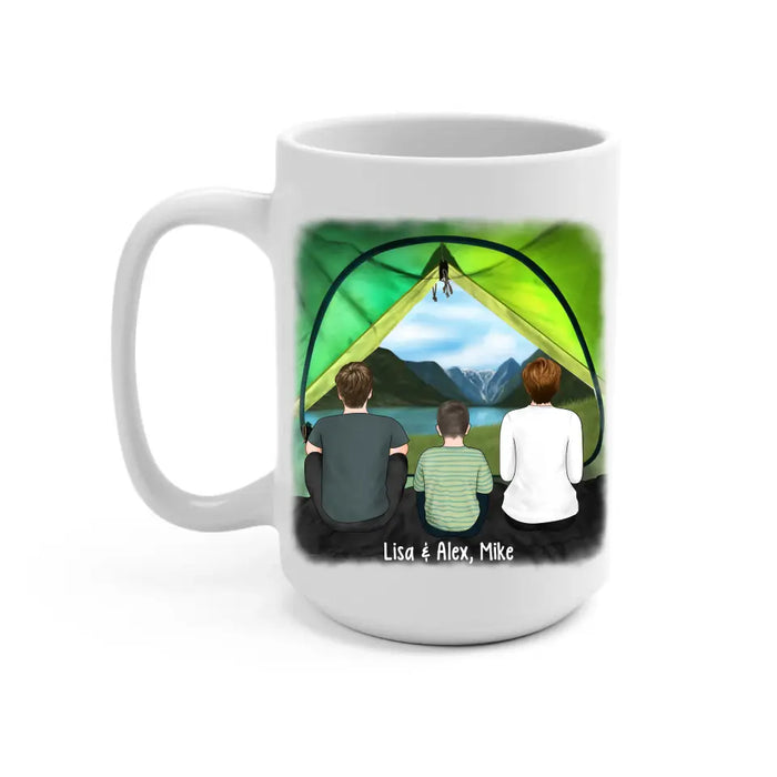 Camping Partners for Life Tent View - Personalized Gifts Custom Camping Mug for Family for Couples, Camping Lovers