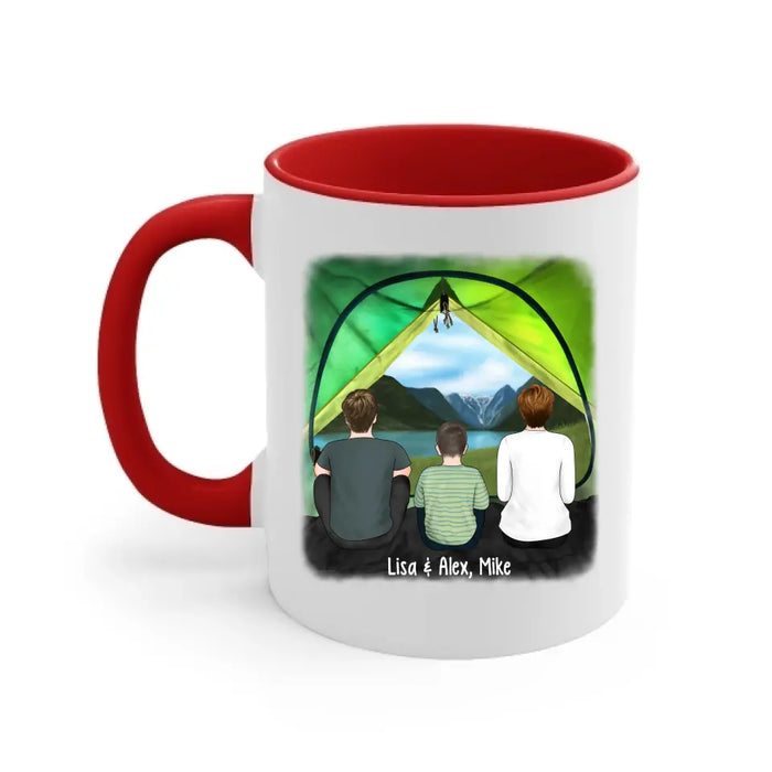 Camping Partners for Life Tent View - Personalized Gifts Custom Camping Mug for Family for Couples, Camping Lovers