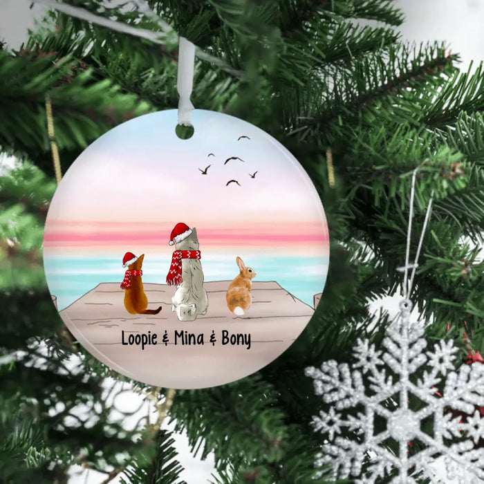 Personalized Ornament, Up To Five Pets, Gift For Christmas