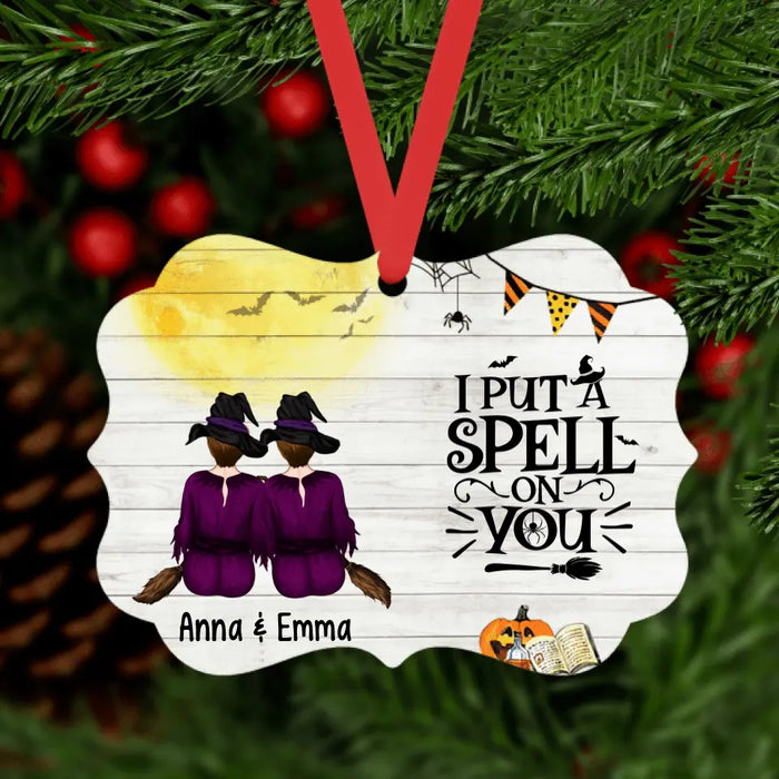 Personalized Ornament, Up To 5 Girls, Witches Gotta Stick Together, Halloween Gift For Sisters, Best Friends