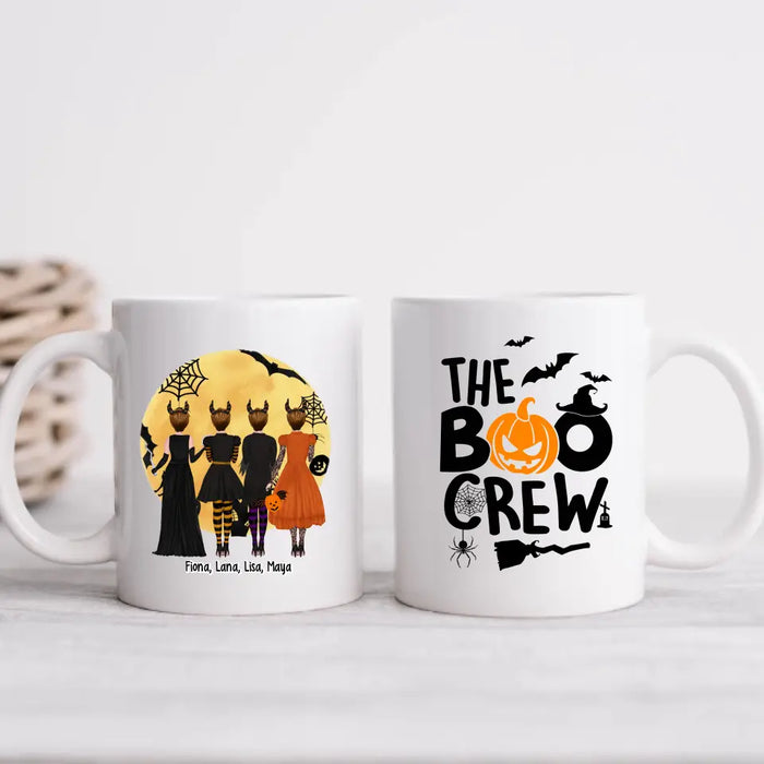 The Boo Crew - Personalized Gifts Custom Mug For Friends, Halloween Besties Mug