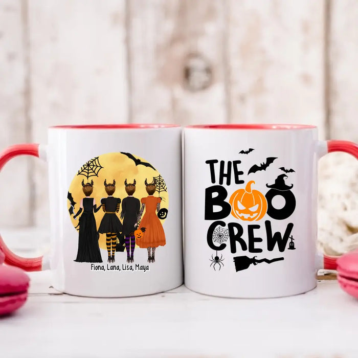 The Boo Crew - Personalized Gifts Custom Mug For Friends, Halloween Besties Mug