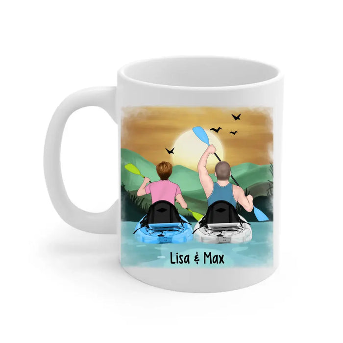 Couples That Go Kayaking Together Stay Together - Personalized Gifts Custom Kayak Mug for Couples, Kayak Lovers