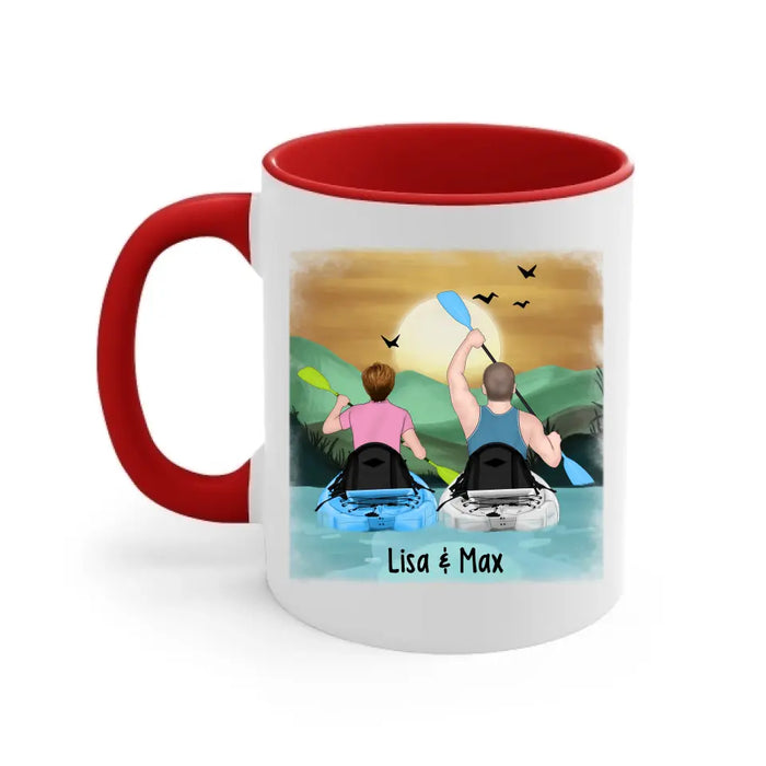 Couples That Go Kayaking Together Stay Together - Personalized Gifts Custom Kayak Mug for Couples, Kayak Lovers