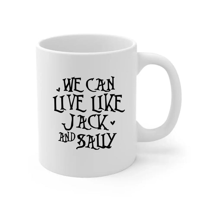 We Are Simply Meant to Be - Halloween Personalized Gifts Custom Mug for Couples