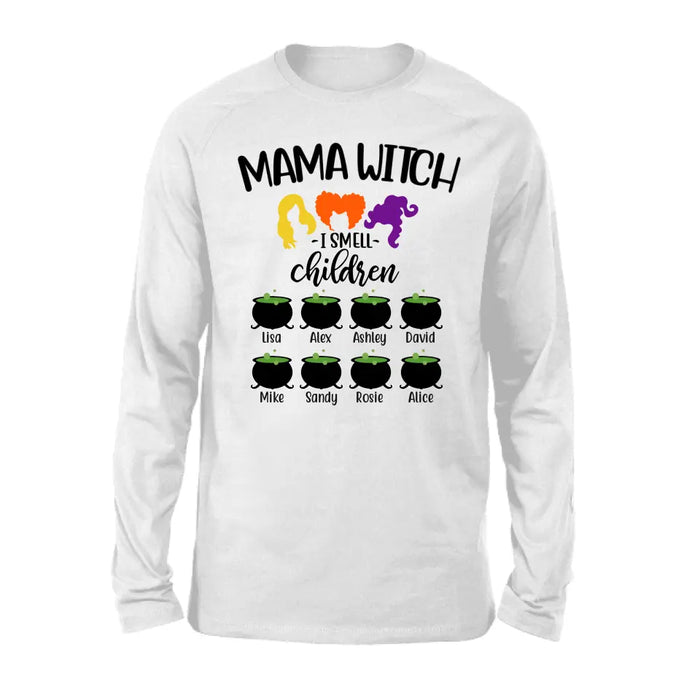 Mama Witch - Personalized Gifts Custom Halloween Shirt For Grandma, Mom