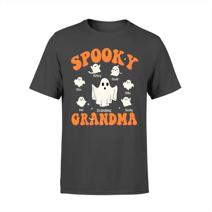 Spooky Grandma - Personalized Gifts Custom Halloween Shirt For Grandma, Nana