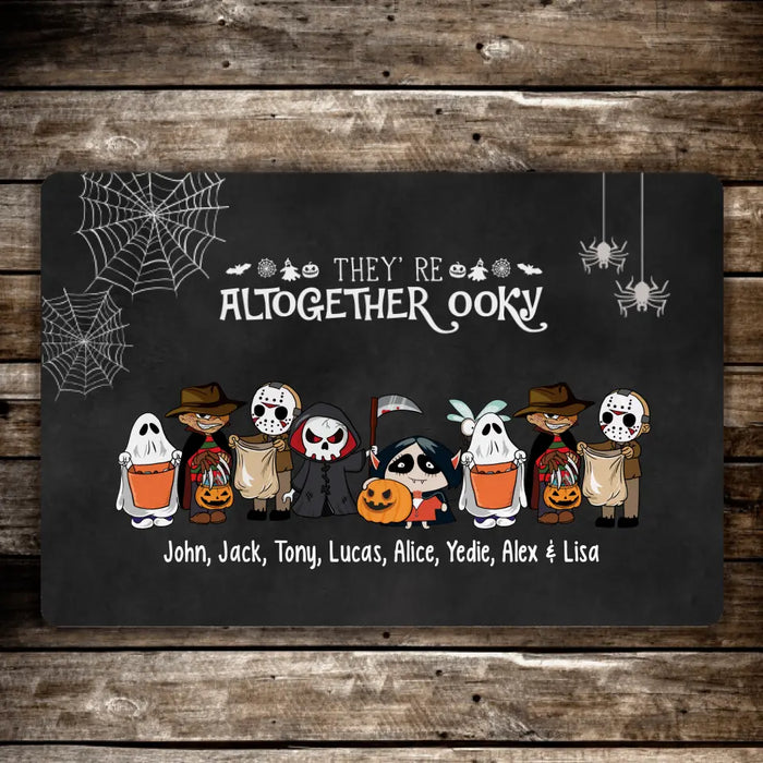 They're Altogether Ooky - Personalized Gifts Custom Halloween Doormat For Family